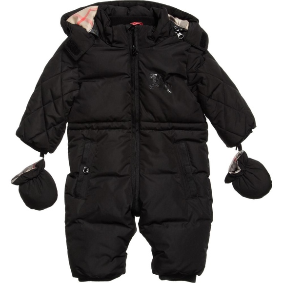 Burberry Other - BURBERRY BLACK SNOWSUIT CLASSIC TRIM UNISEX 2YR